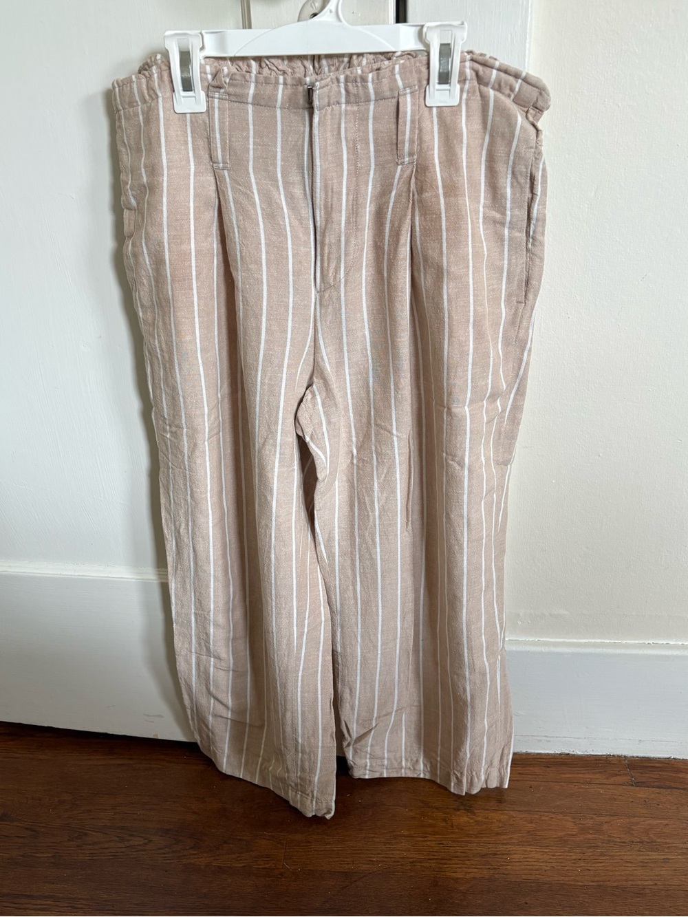 Liverpool Los Angles -   Stripe Linen Blend Pants